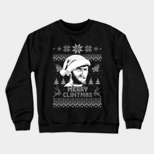 Clint Eastwood Merry Christmas - white Crewneck Sweatshirt